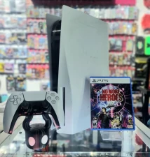 Consola Play Station 5 Fat edición disco. 825 GB de almacenamiento. Incluye, cables, 1 control y juego físico destapado No More Heroes III